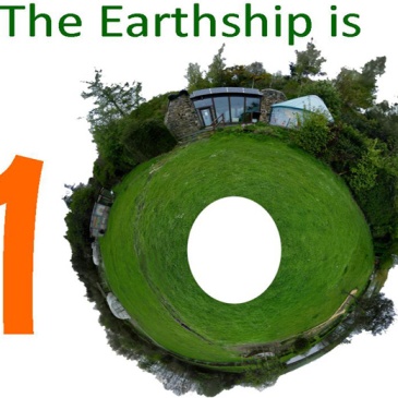 Earthship Fife 10th birthday logo