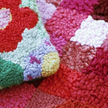 Picture of rag rug cushion and squares