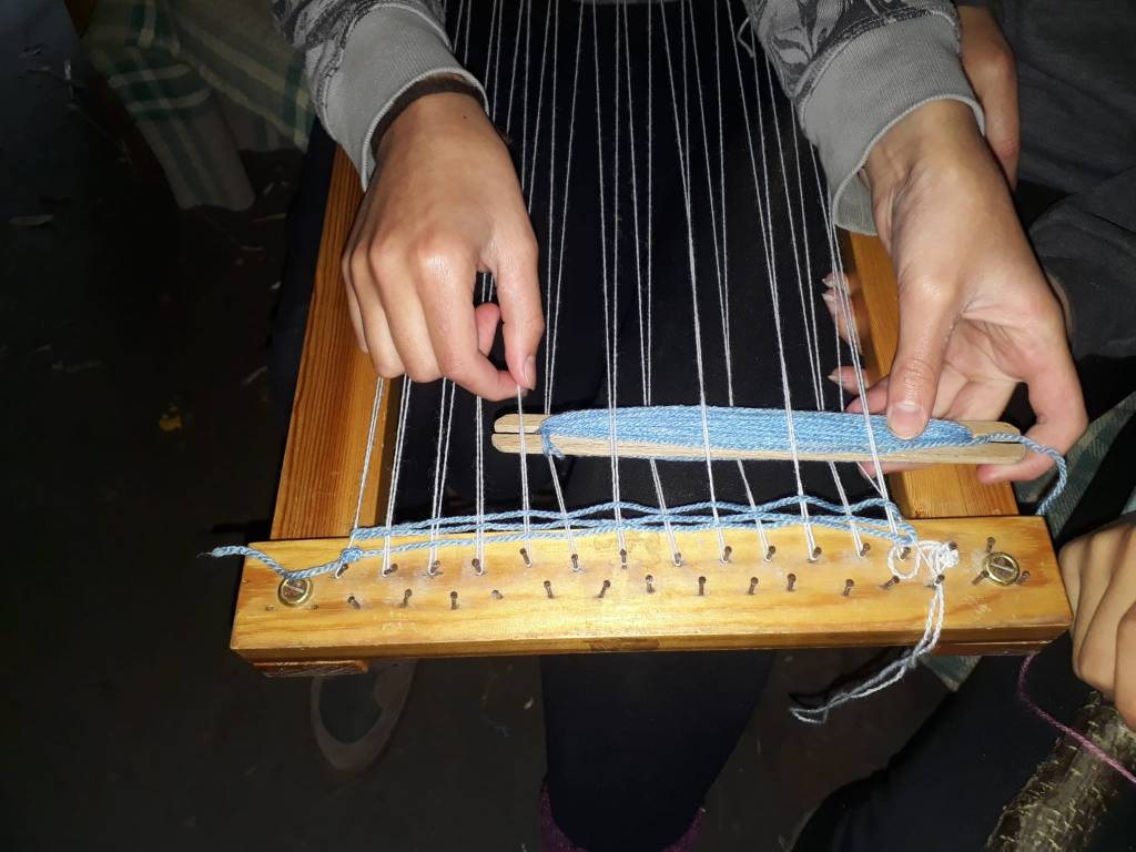 Weaving at the Crannog Centre